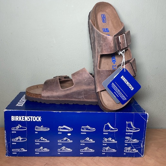 Birkenstock Shoes - Birkenstock Arizona BS Sandals in Tobacco Brown 9-9.5 (40) Med/Narrow New in box